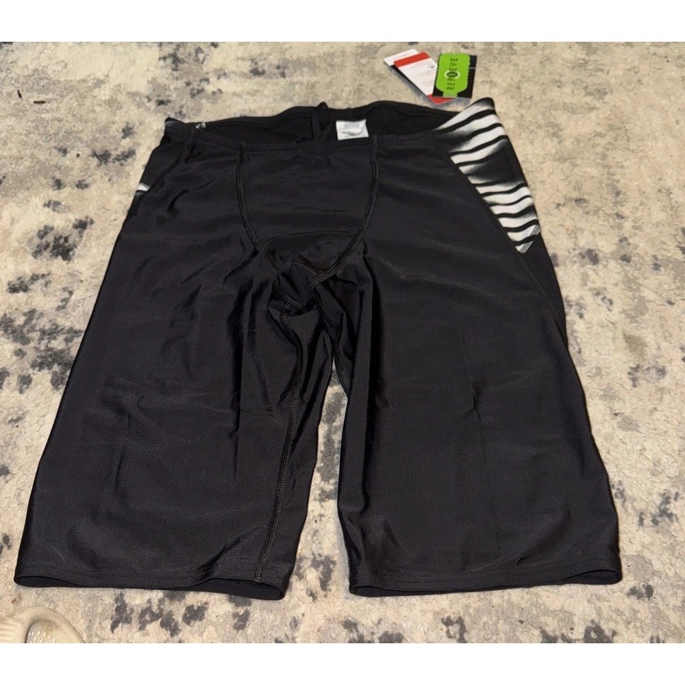 Speedo Black Anthracite Pro LT Jammer Swim Competition Shorts Mens Size 36 New